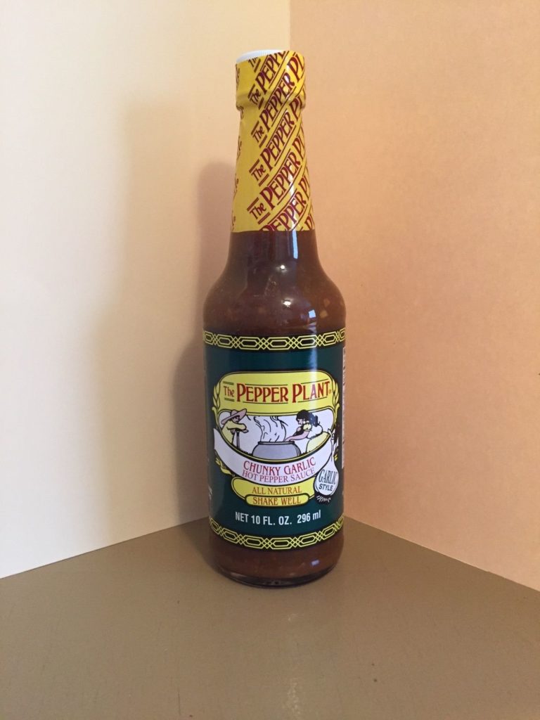 PEPPER PLANT CHUNKY GARLIC STYLE SAUCE 10oz Scorched Lizard Sauces