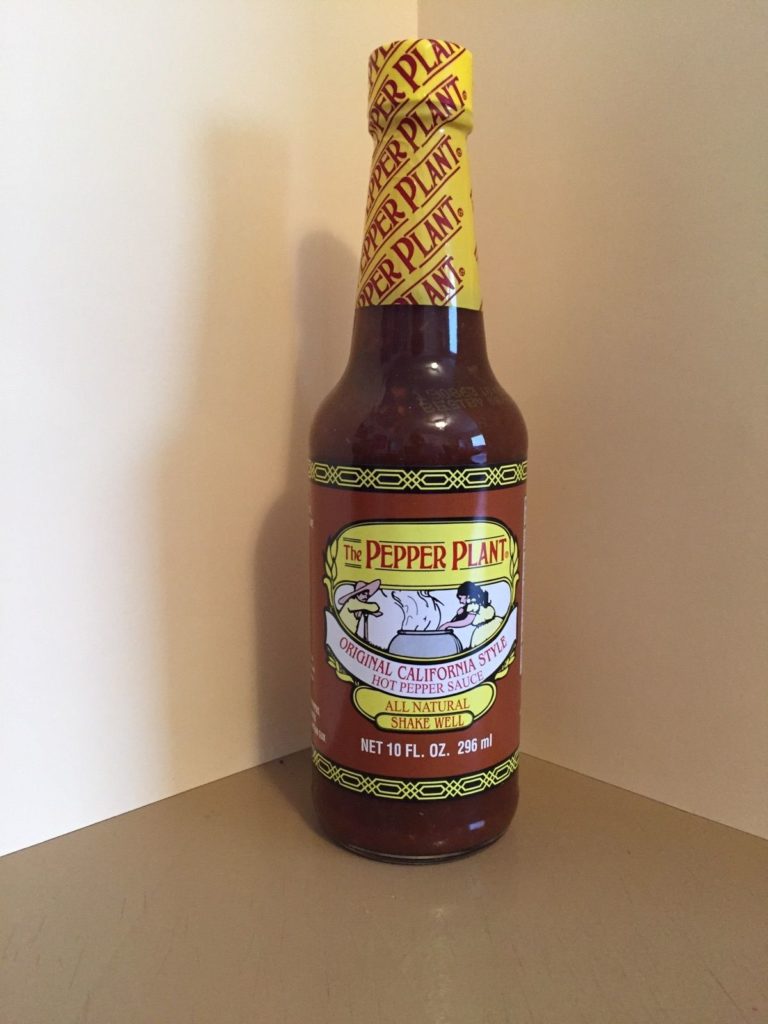 Pepper Plant Original California Style Hot Sauce 10oz Scorched Lizard Sauces 5562