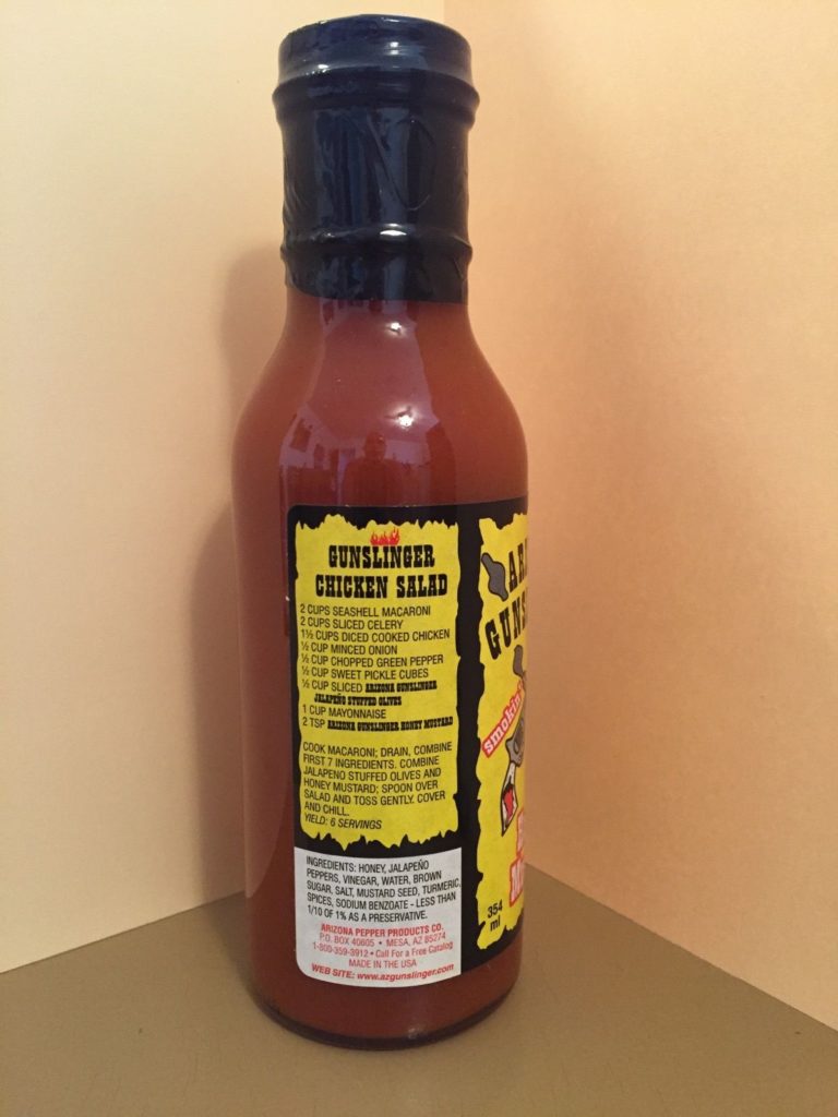 ARIZONA GUNSLINGER HONEY JALAPENO MUSTARD 12oz Scorched Lizard Sauces