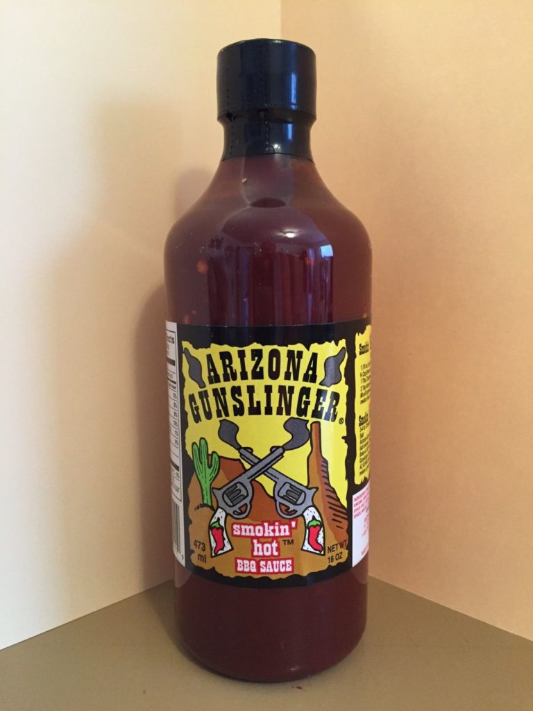 ARIZONA GUNSLINGER SMOKIN’ HOT BBQ SAUCE 16oz Scorched Lizard Sauces