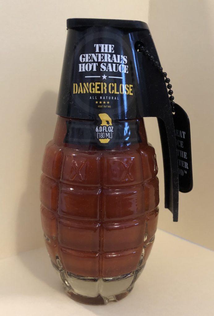 THE GENERAL’S HAND GRENADE DANGER CLOSE HOT SAUCE 6oz Scorched Lizard