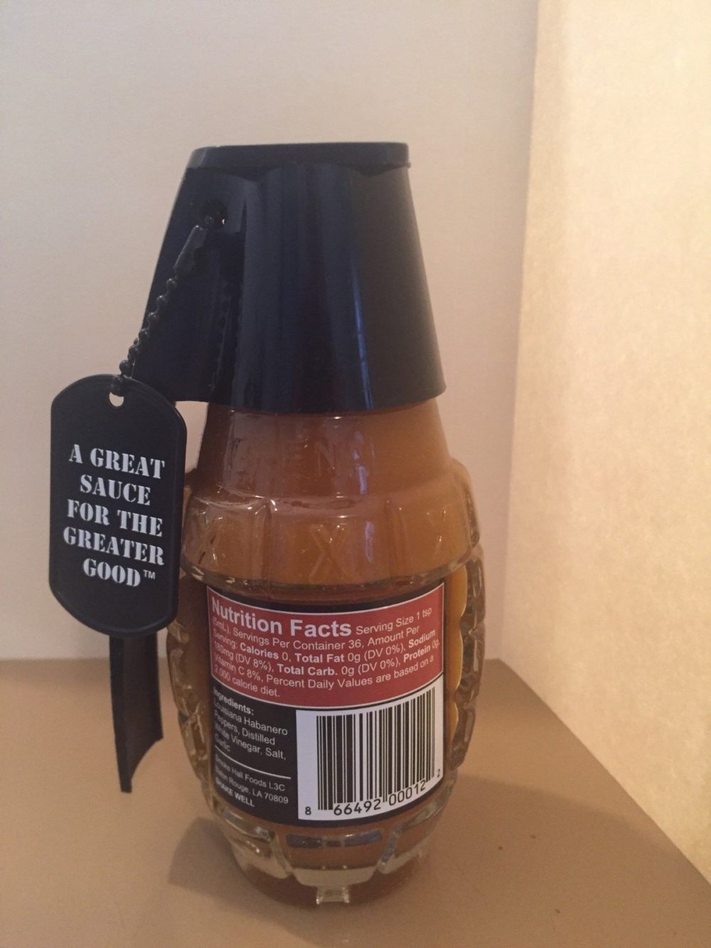 THE GENERAL’S HAND GRENADE SHOCK & AWE HOT SAUCE 6oz Scorched Lizard