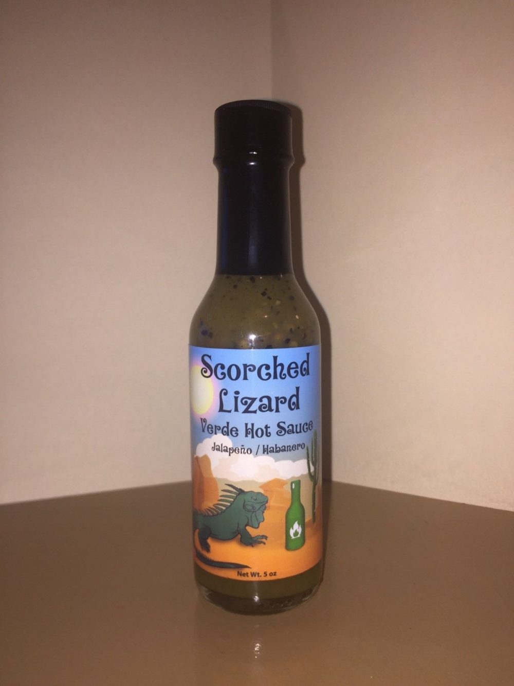 VERDE SCORCHED LIZARD GREEN HOT SAUCE 5oz Scorched Lizard Sauces