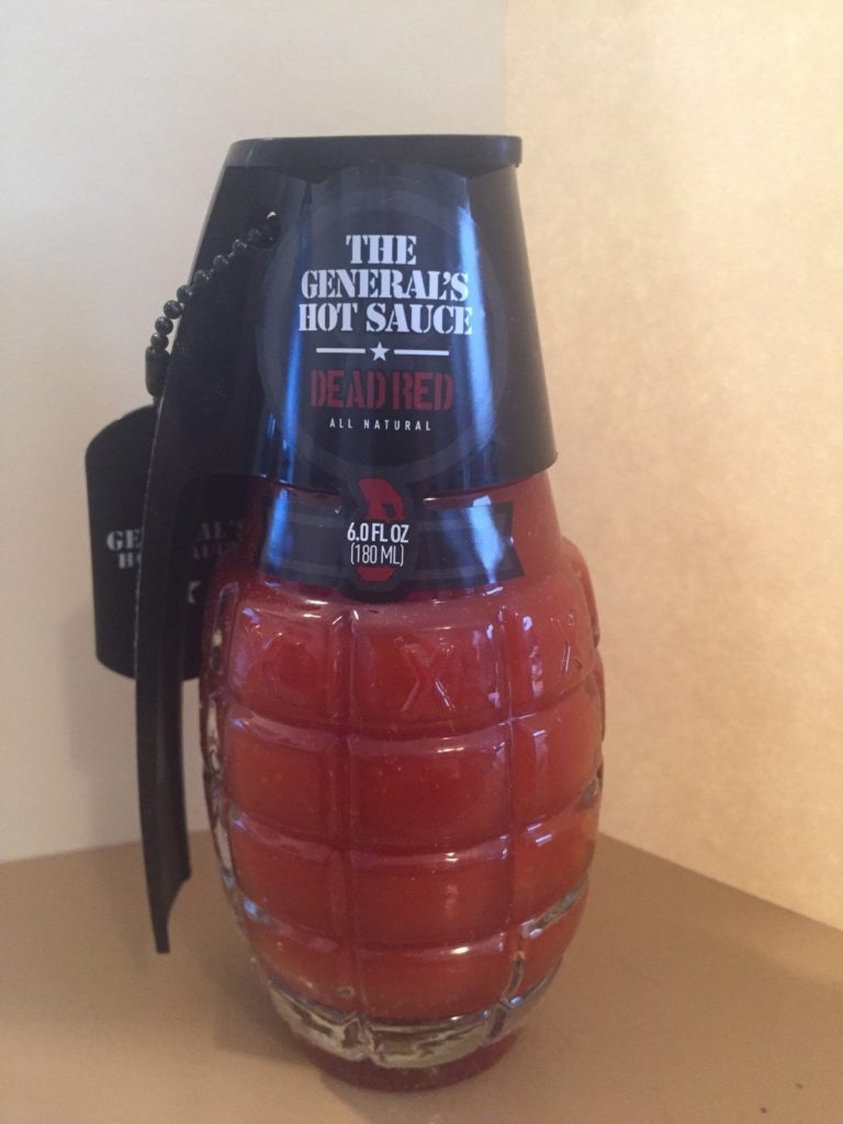 THE GENERAL’S HAND GRENADE DEAD RED HOT SAUCE 6oz Scorched Lizard Sauces