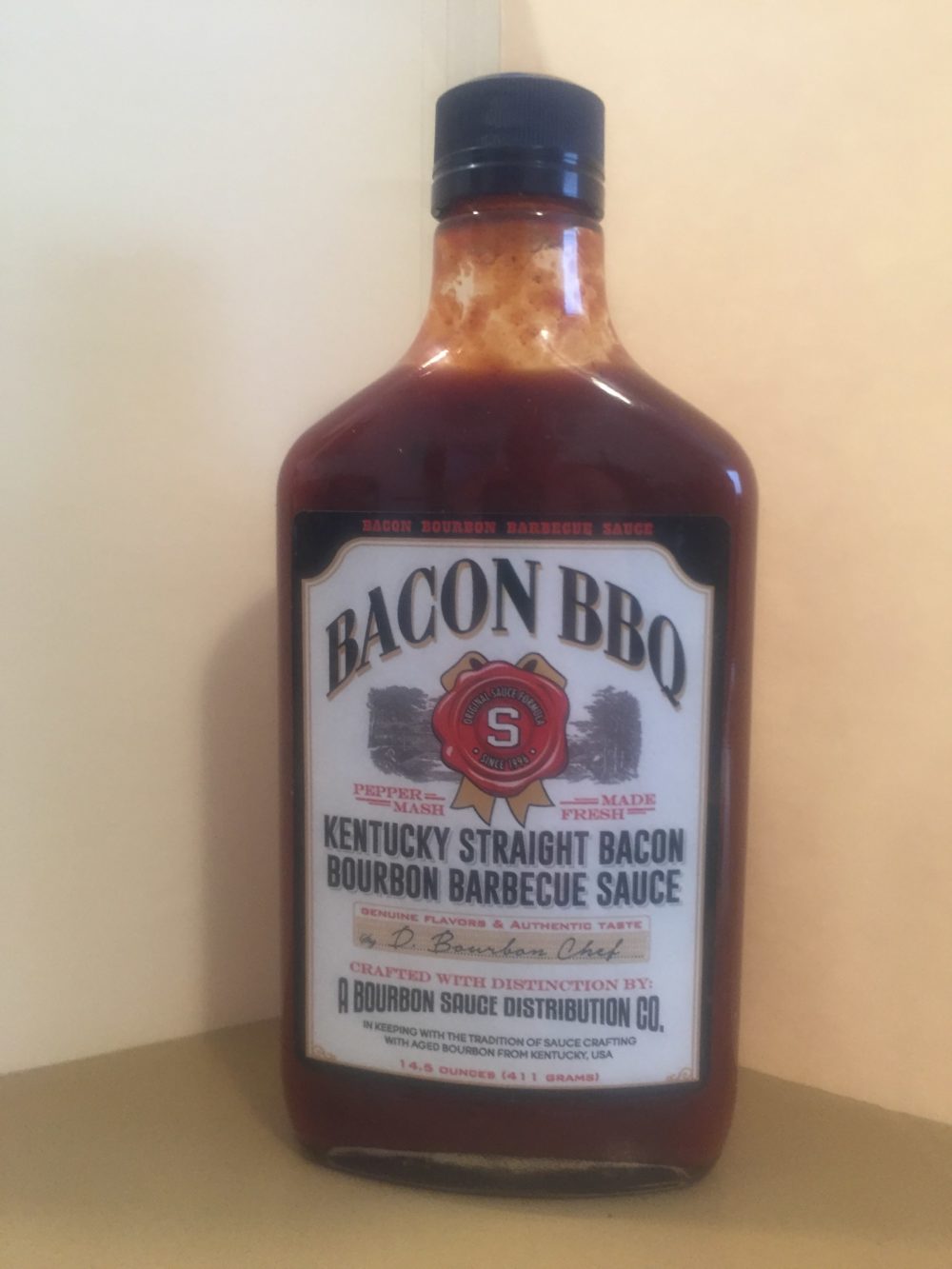KENTUCKY BOURBON BACON BBQ SAUCE 14.5oz Scorched Lizard Sauces