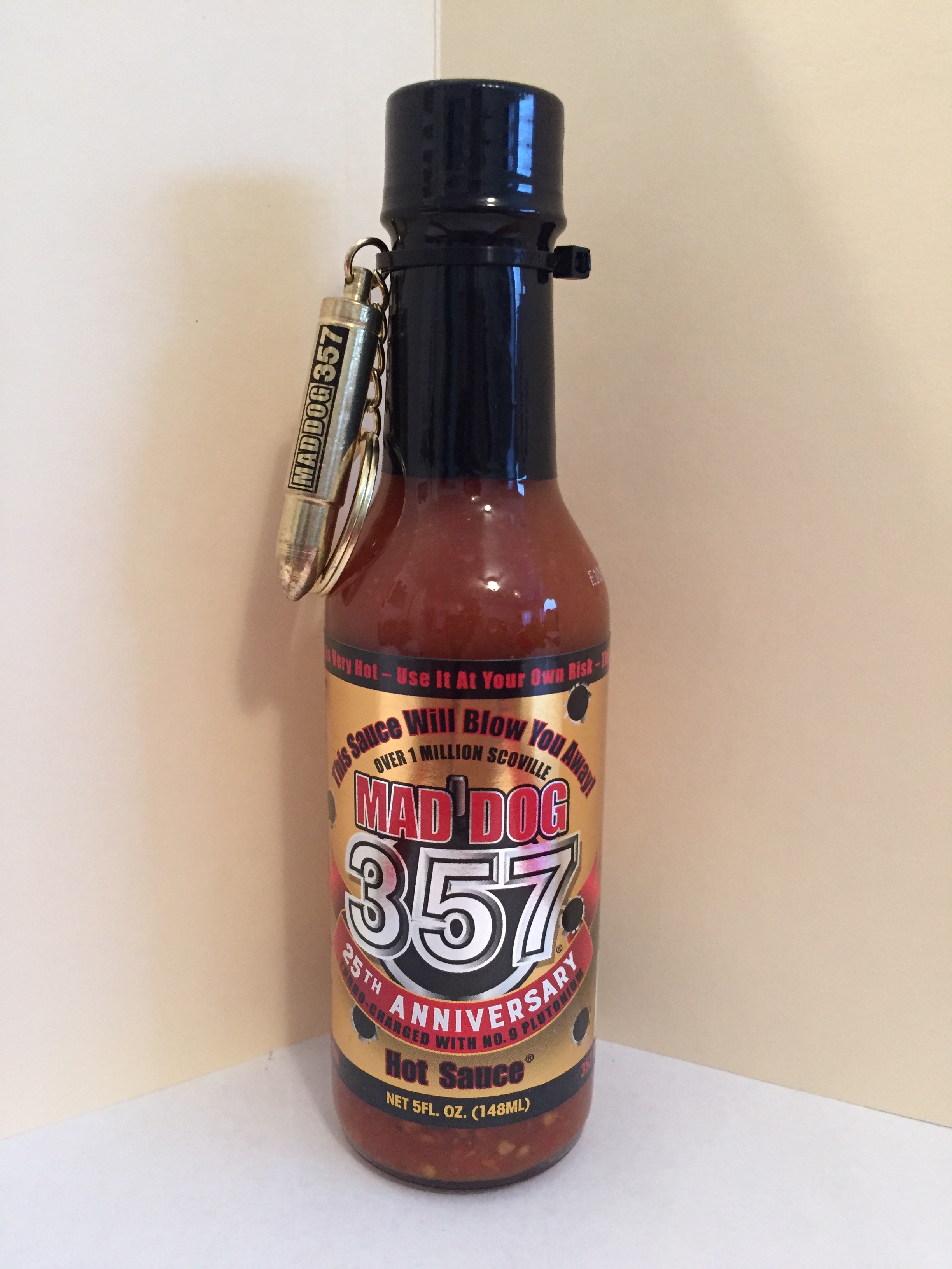 Mad Dog 357 Limited Edition Gold 25th Anniversary Hot Sauce Scorched Lizard Sauces