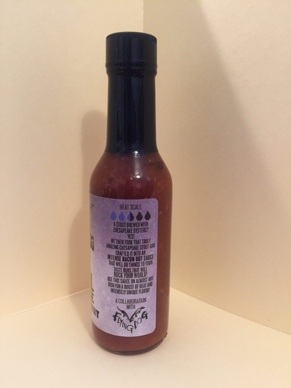 VOODOO CHILE BACON HOT SAUCE WITH CHESAPEAKE STOUT 5oz Scorched