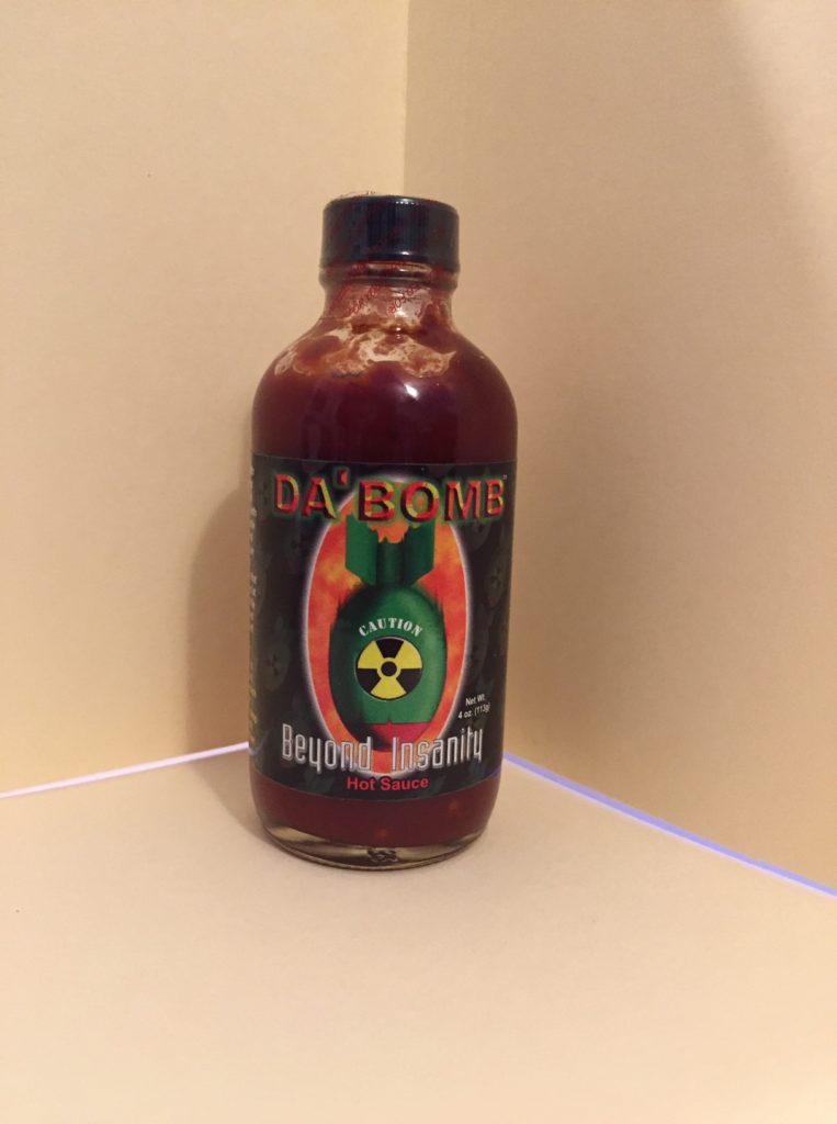 DA’ BOMB BEYOND INSANITY HOT SAUCE Scorched Lizard Sauces