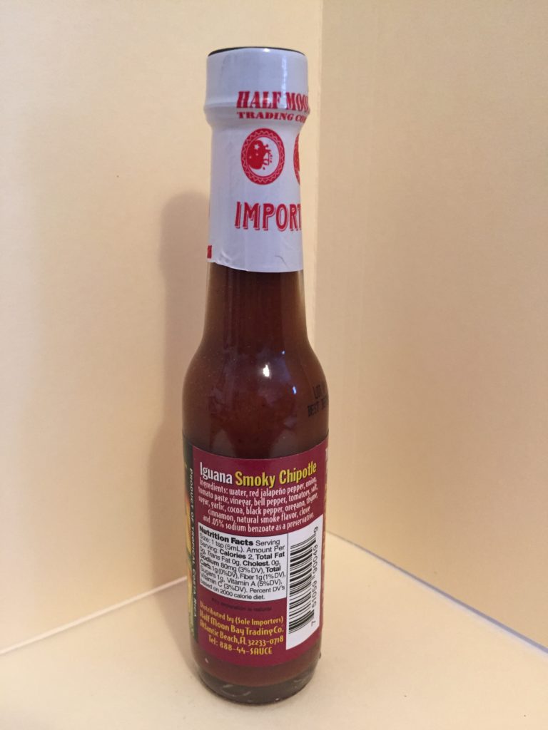 SMOKEY IGUANA CHIPOTLE PEPPER HOT SAUCE 5oz Scorched Lizard Sauces