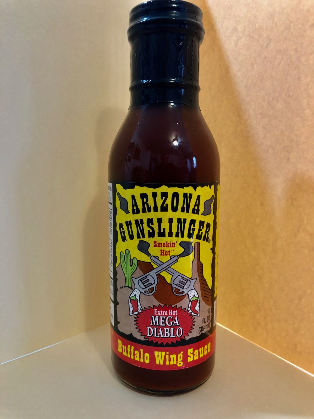 ARIZONA GUNSLINGER SMOKIN’ HOT MEGA DIABLO BUFFALO WING SAUCE 12OZ