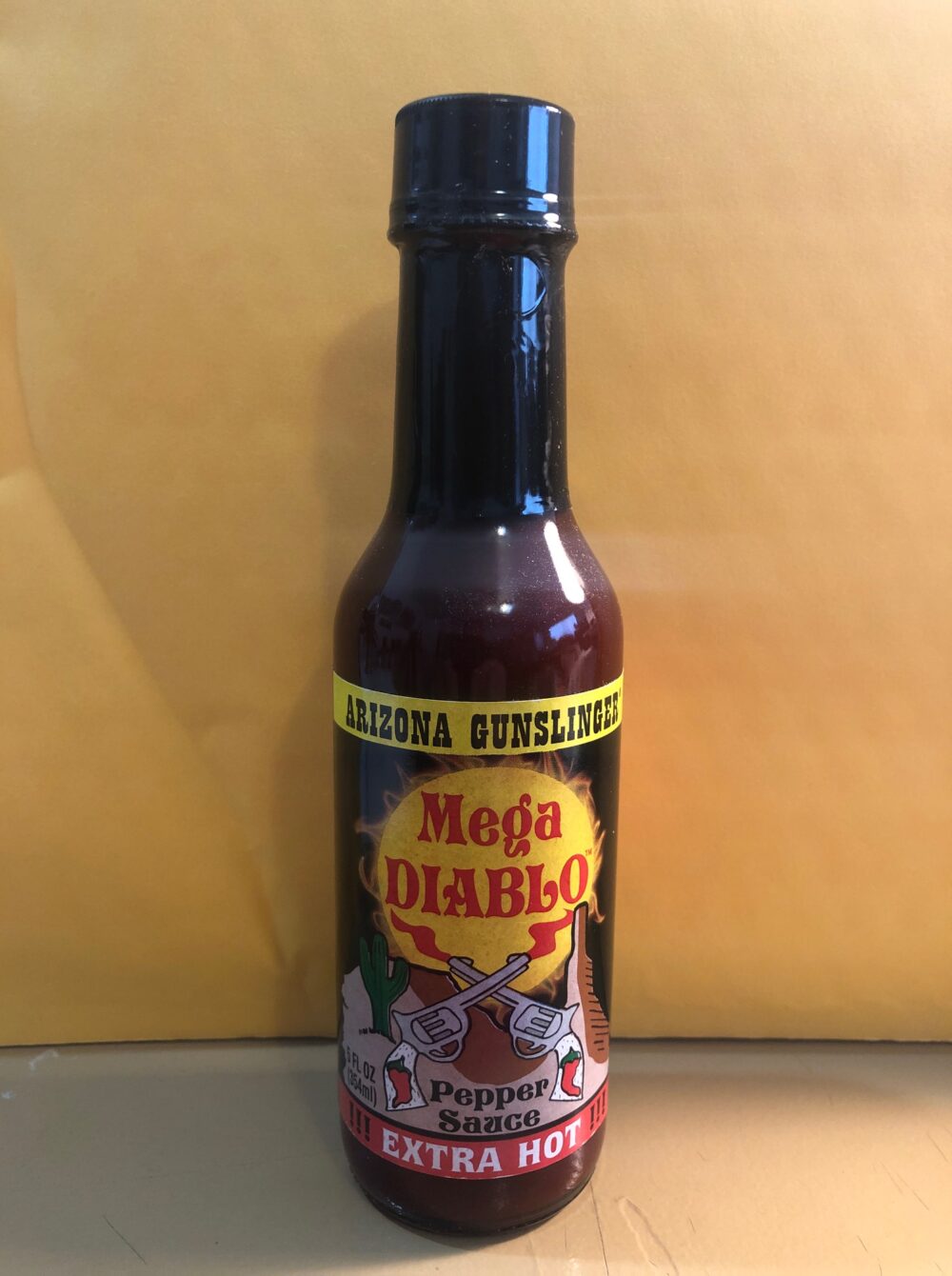 ARIZONA GUNSLINGER MEGA DIABLO EXTRA HOT SAUCE 5OZ Scorched Lizard Sauces