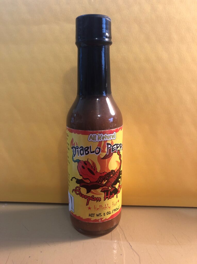 DIABLO PEPPER SCORPION HOT SAUCE 5oz Scorched Lizard Sauces