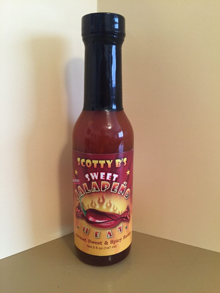 SCOTTY B’S SWEET JALAPENO HOT SAUCE 5oz Scorched Lizard Sauces
