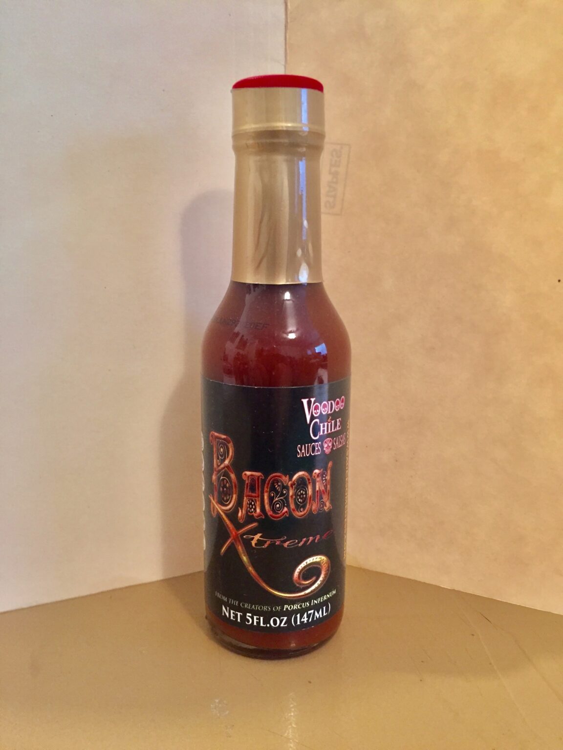 VOODOO CHILE SAUCES BACON EXTREME HOT SAUCE 5OZ Scorched Lizard Sauces